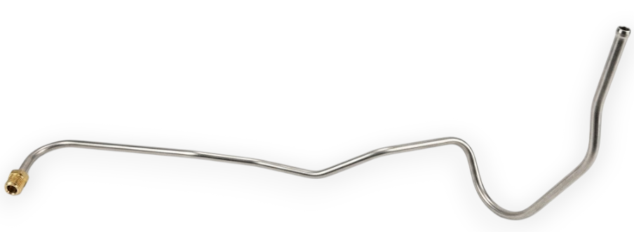 1966-1977 Ford Bronco Pump to Carb. Line V8, Stainless Steel
